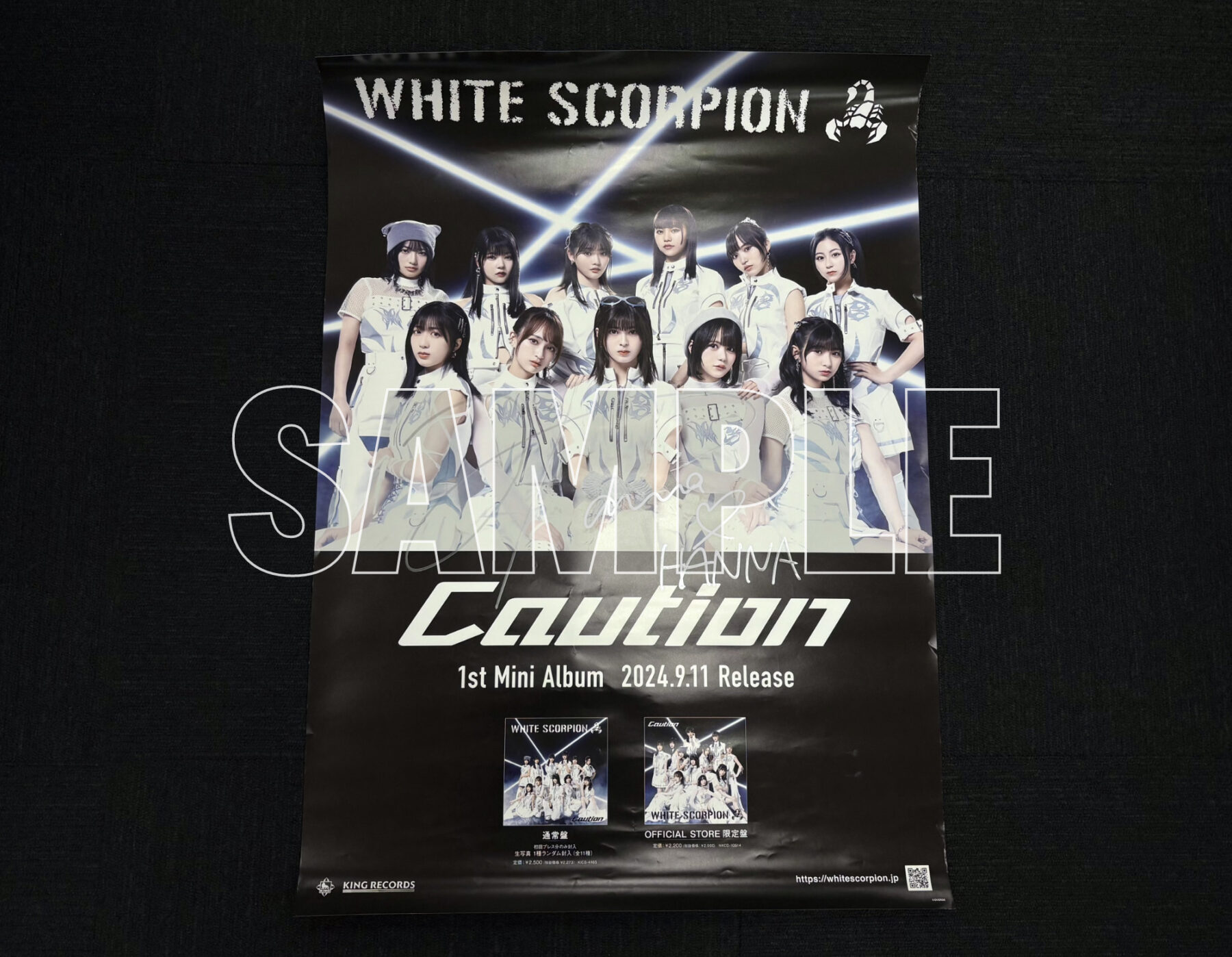 WHITE JAM メンバー直筆サイン入り入手困難非売品ポスター WHITE JAM