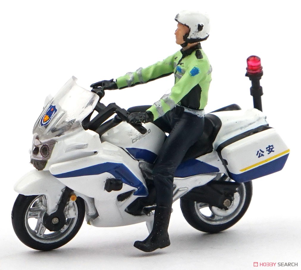 BAIC (北京汽車)BJ180 中国人民公安警察バイク・警護セット (ミニカー