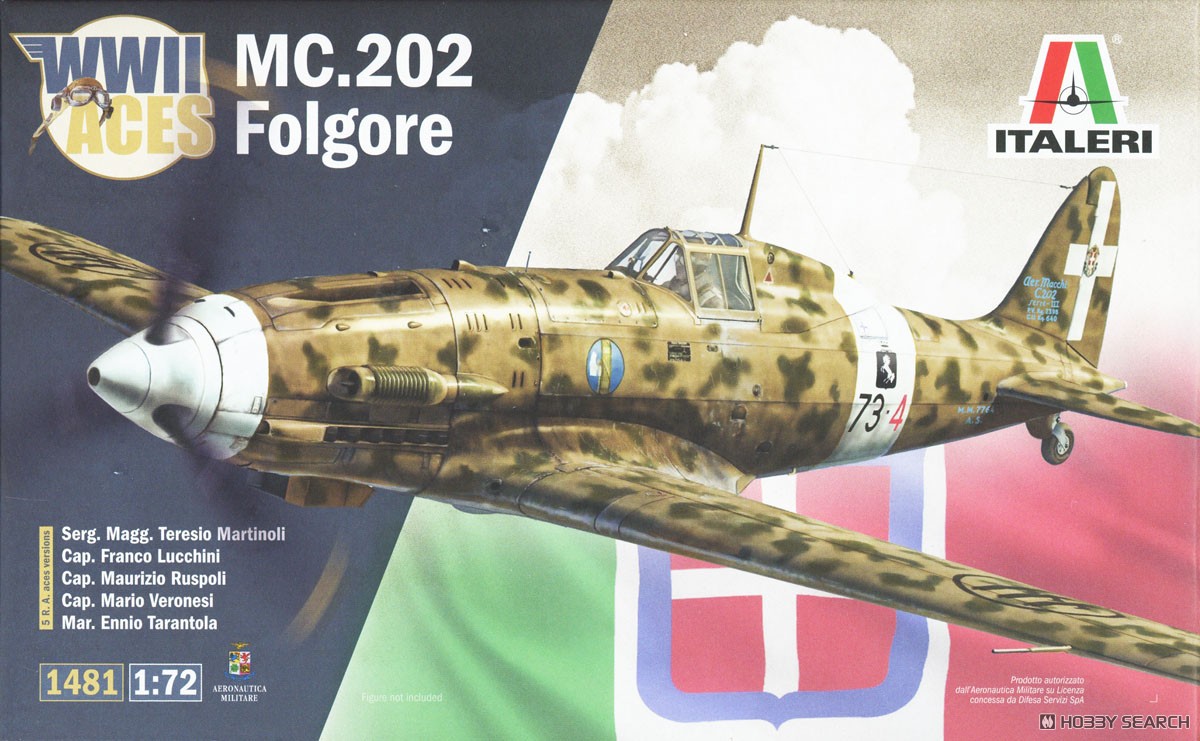 WW.II イタリア空軍 マッキ MC.202 フォルゴーレ エース (プラモデル