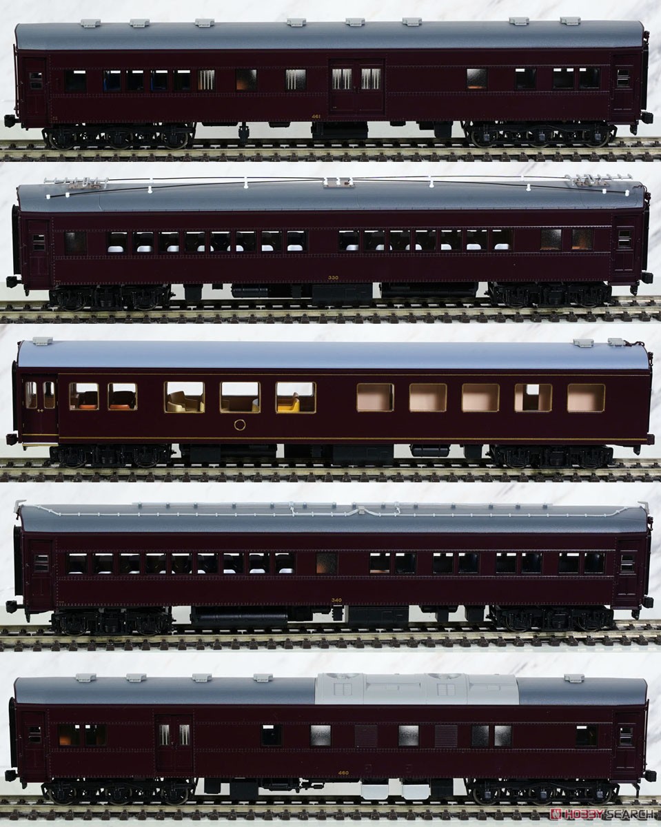 16番(HO) お召列車 1号編成 5輌セット (プラスティック製) (5両セット