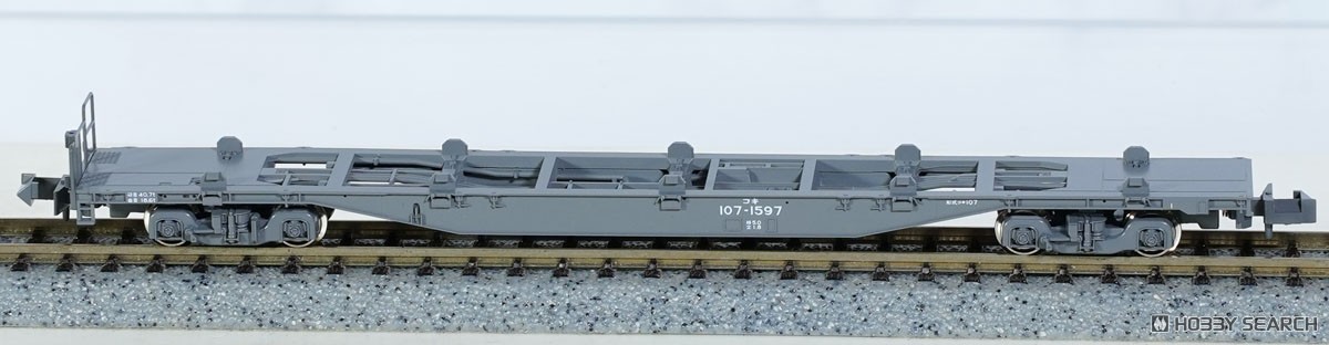 コキ104+コキ107 (JRFマークなし) コンテナ無積載 10両セット (10両