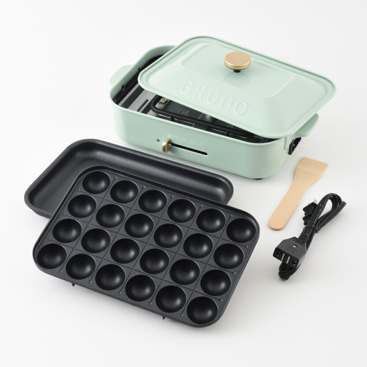 ブルーノ コンパクト ホットプレート BOE021-SPKGR スパークルグリーン