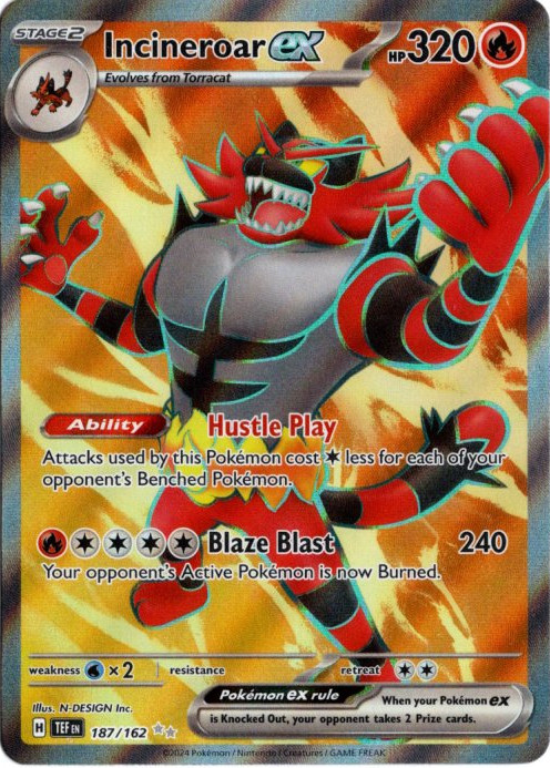 ガオガエンex SR 海外版 英語版 Incineroar ex - 187/162 -【Card