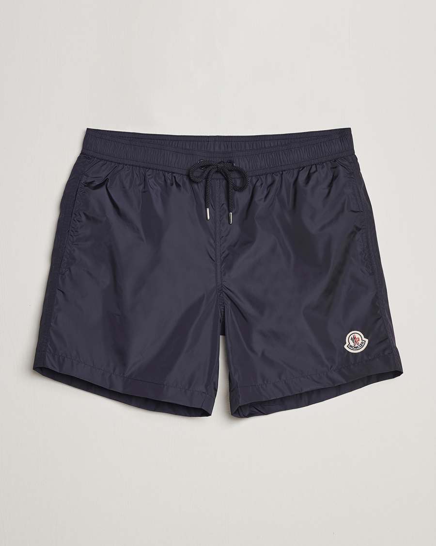 Moncler Nylon Swim Shorts Navy at CareOfCarl.com