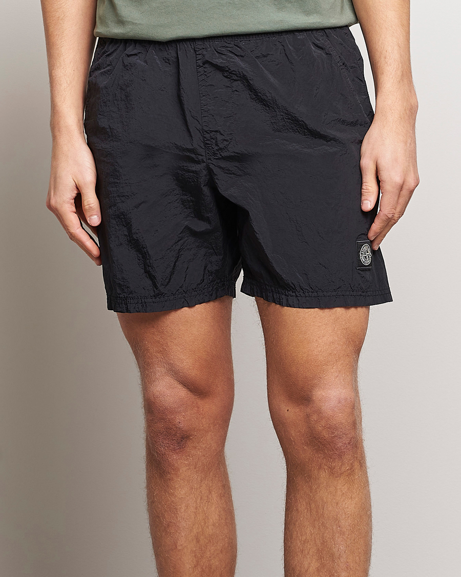 Stone Island Nylon Metal Econyl Swimshorts Black at CareOfCarl.com