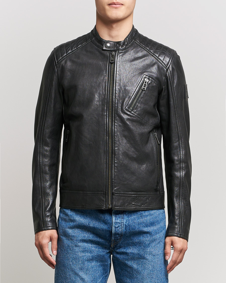 Belstaff V Racer 2.0 Leather Jacket Black at CareOfCarl.com
