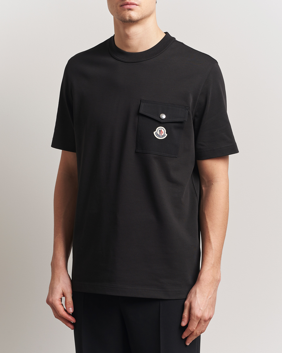 Moncler Chest Pocket T-Shirt Black at CareOfCarl.com