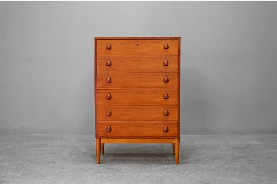 1960's 北欧 デンマーク製 6段チェスト「Chest of 6 drawers
