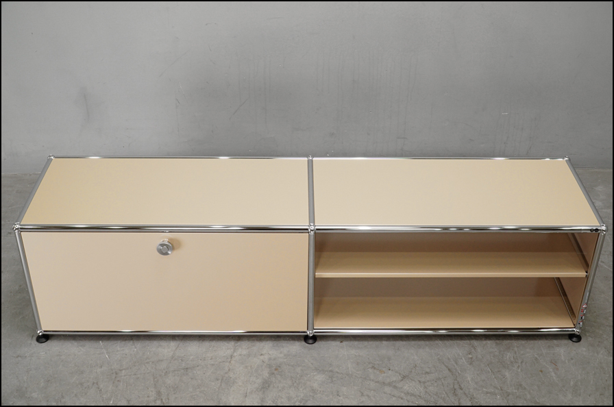 ☆ys☆USMハラー 1列2段 鍵付キャビOP/DD 色：ベージュ