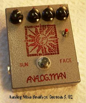 ギター analogman sun face si clone NJS 2n5133 ギター analogman sun