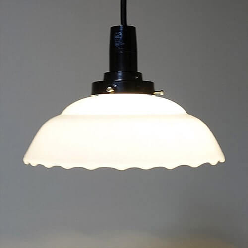 レトロペンダントライト1002 乳白 アトリエ Ansan