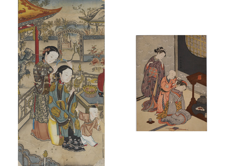 川瀬巴水 木版画 「舟津乃富士」 渡邊木版美術画舗 渡邉印・巴水印あり