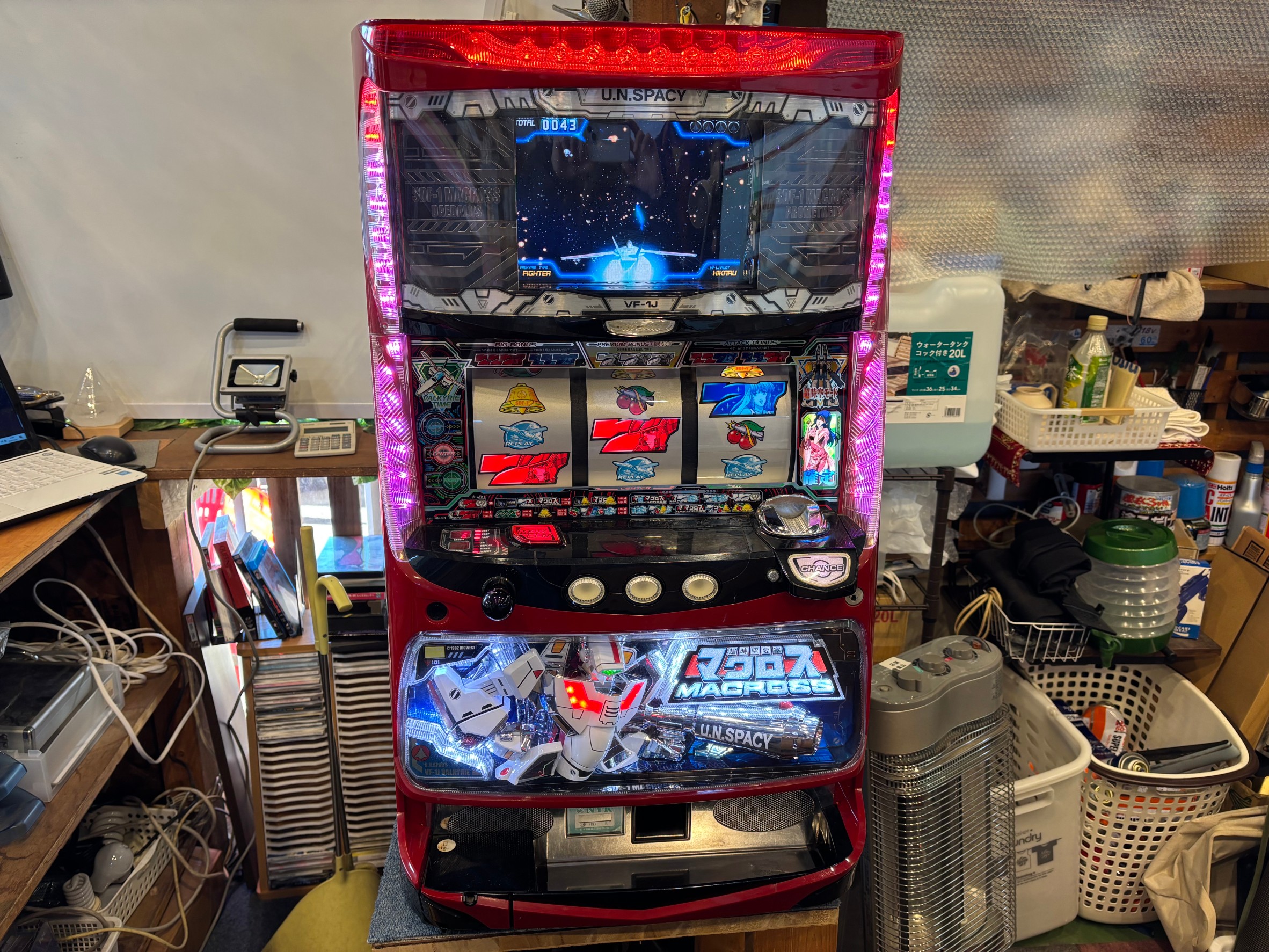 超時空要塞マクロス】パチスロ 実機 5号機 SANKYO 超時空要塞マクロス