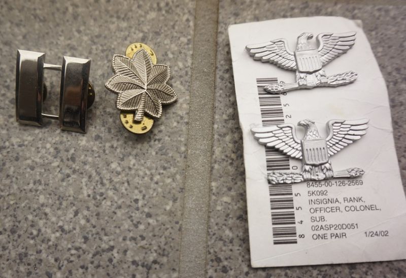 新品or美品 まとめて6個セット】Vanguard 米軍 帽章バッジ ピンバッジ 階級