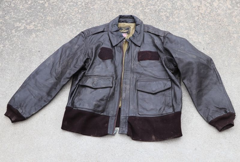☆アメリカ軍＊A2フライトジャケット＊茶革（COPY/複製品