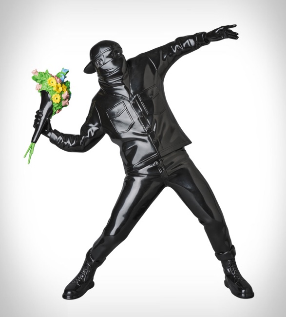 Banksy Flower Thrower Figurine