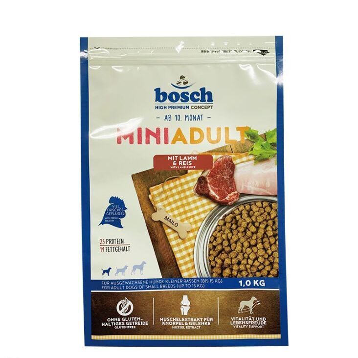 ボッシュ ハイプレミアム ミニアダルト ラム＆ライス（小粒タイプ）の