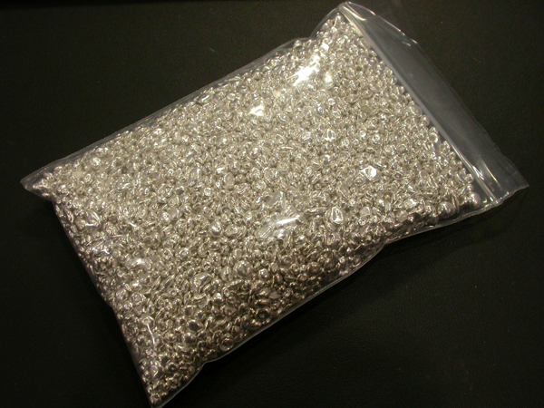 純銀 約395g 笹吹き 素材 SV999 Silver 貴金属 地金 純銀 約395g 笹