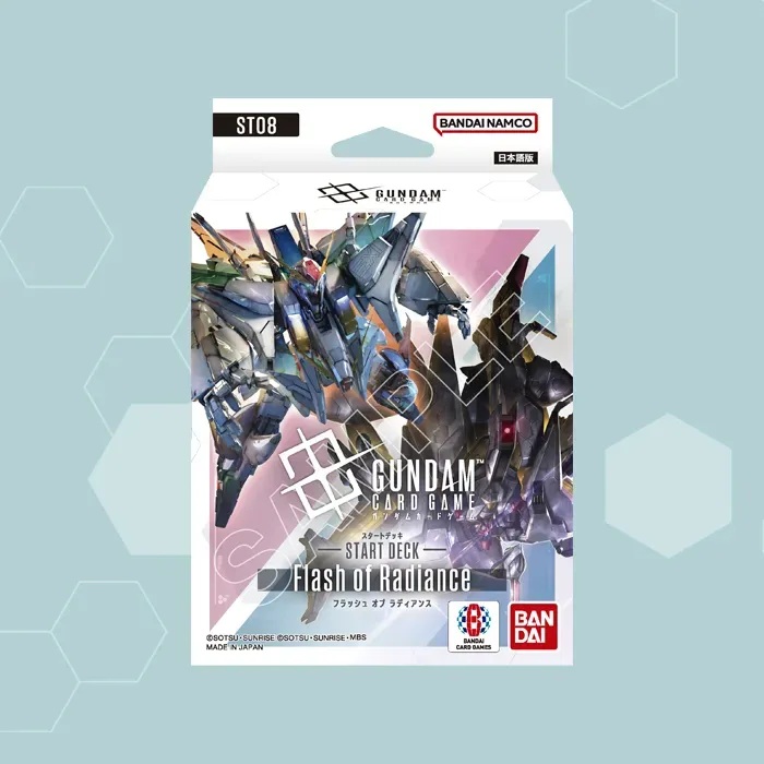 新品]ガンダムカードゲーム スタートデッキ Flash of Radiance【ST08