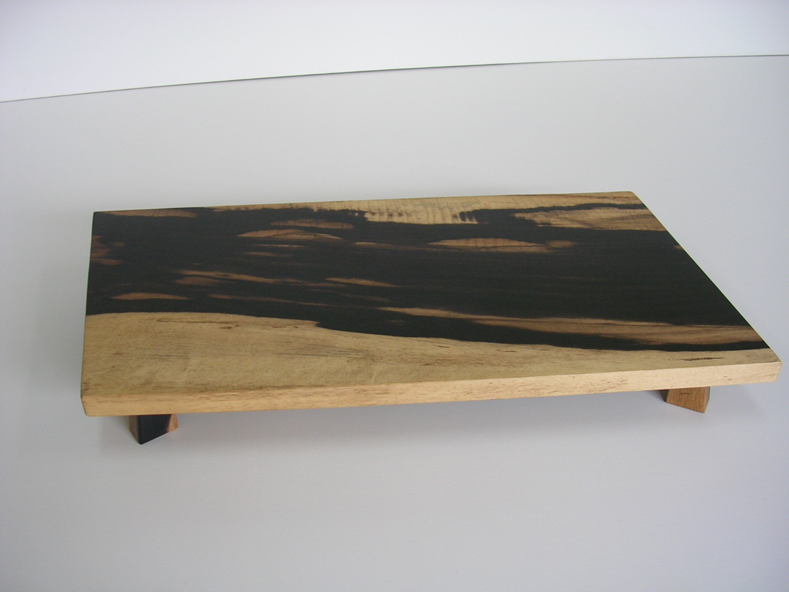 c954 黒柿 古材 板 長さ90cm 厚み8cm 古材 老木 クロガキ 台 敷板 花台