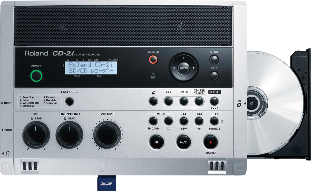 ミュージックトレーナー、CDレコーダーの販売～Roland CD-2i,TASCAM