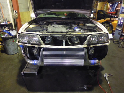 チェイサーJZX100に優れた性能＆低価格インタークーラーキット取付