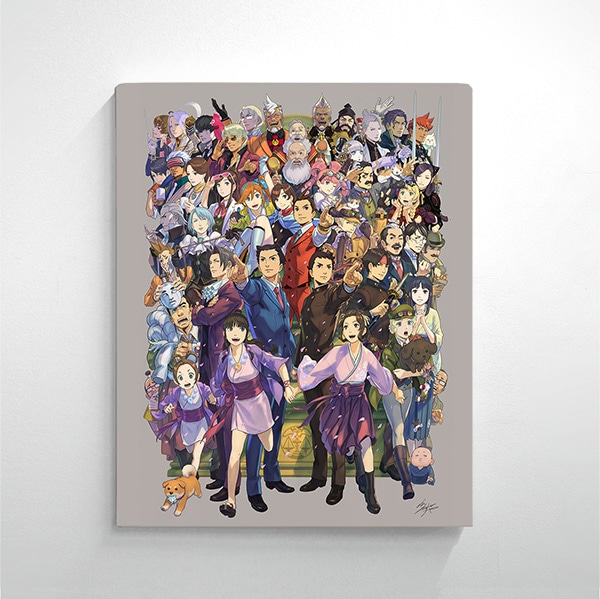 逆転裁判キャンバスアートプレミア限定品