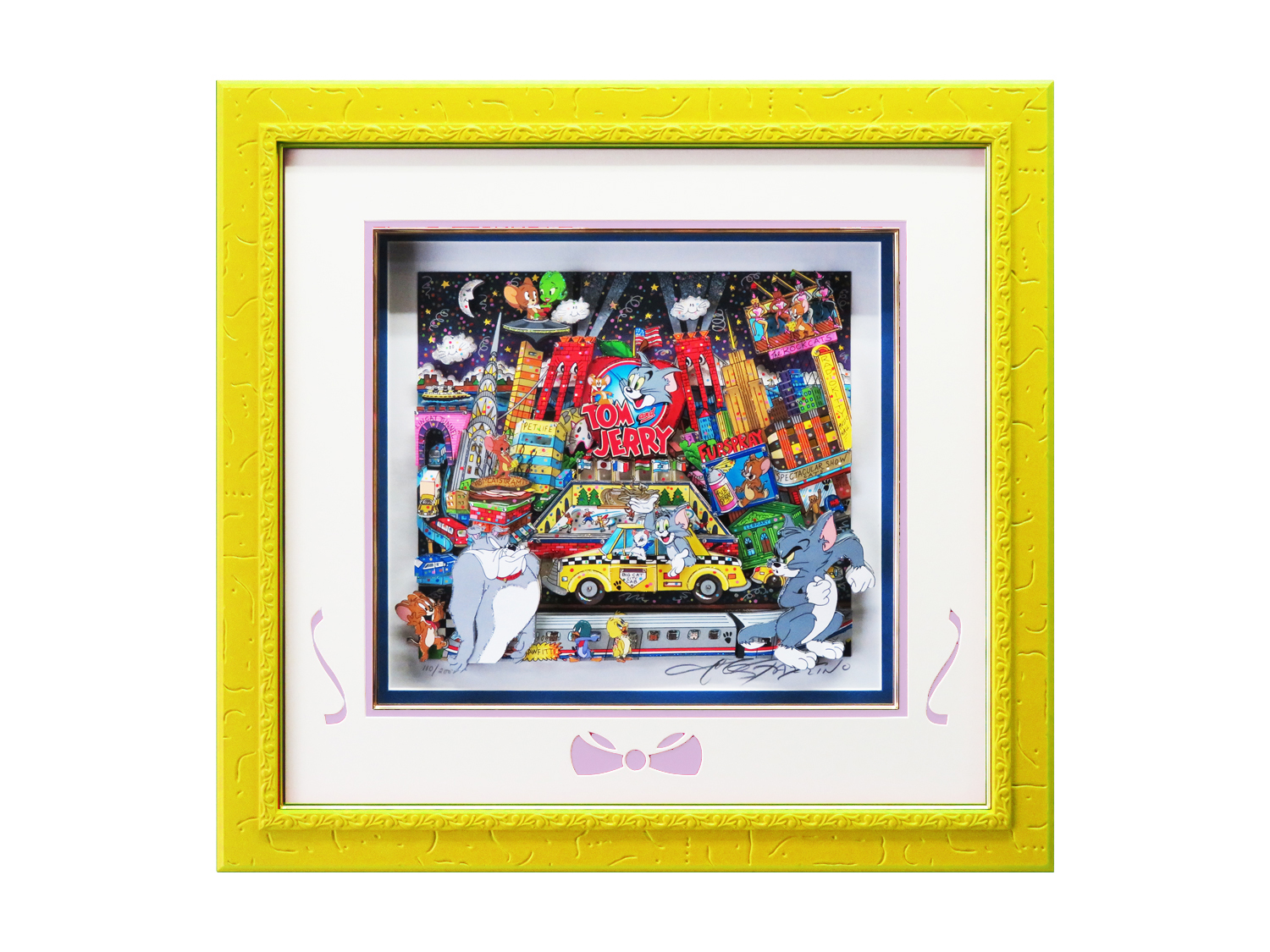 トム＆ジェリー・イン・タウン 3Dアート 人気 アメコミ 可愛い 洋室