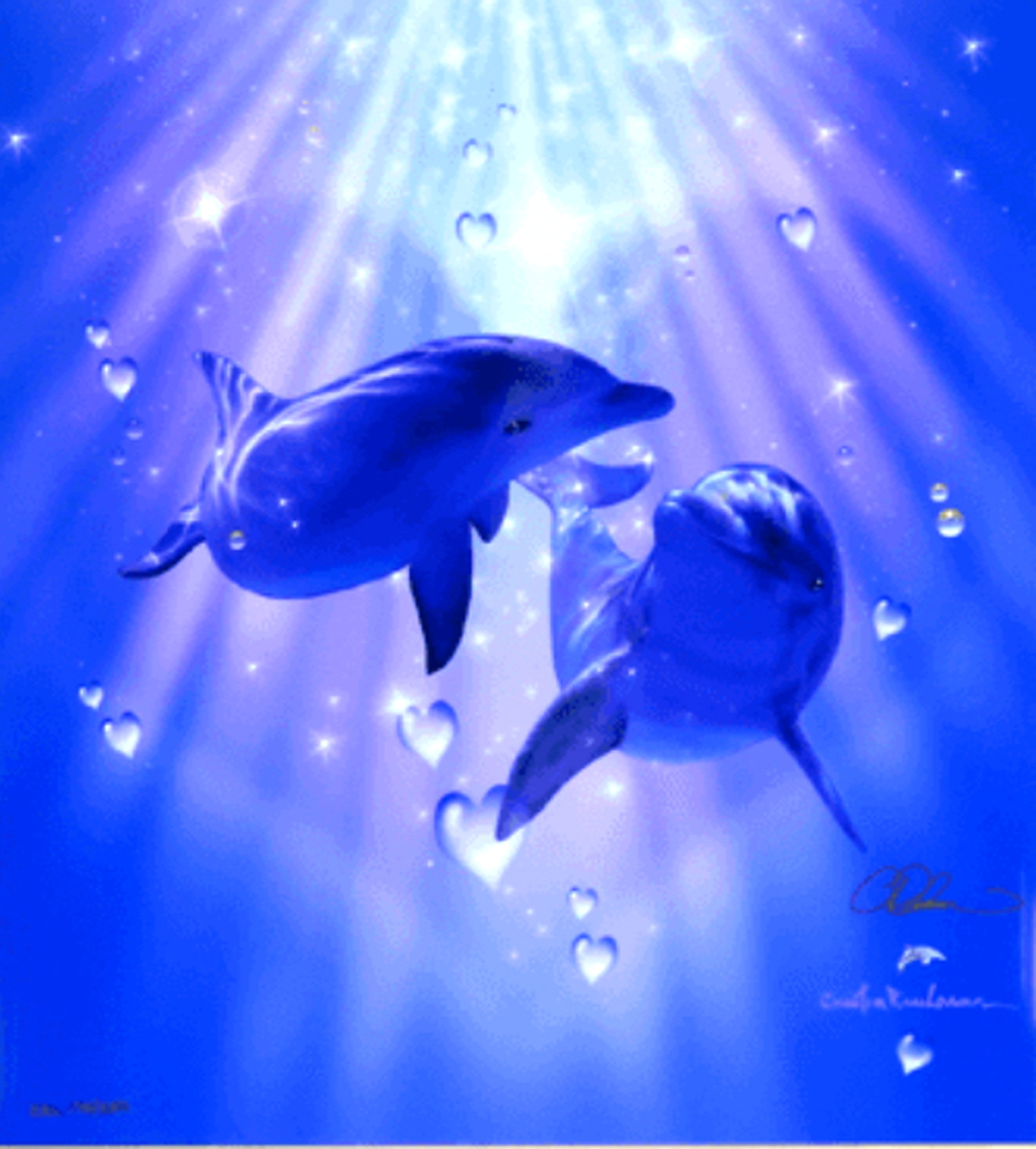 Christian Riese Lassen イルカの絵画 Yahoo!オークション - Christian