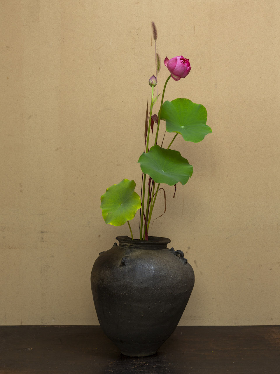 サイトウ 春山作 大壺 竹と梅の模様の陶器の壺 サイトウ様専用 春山作