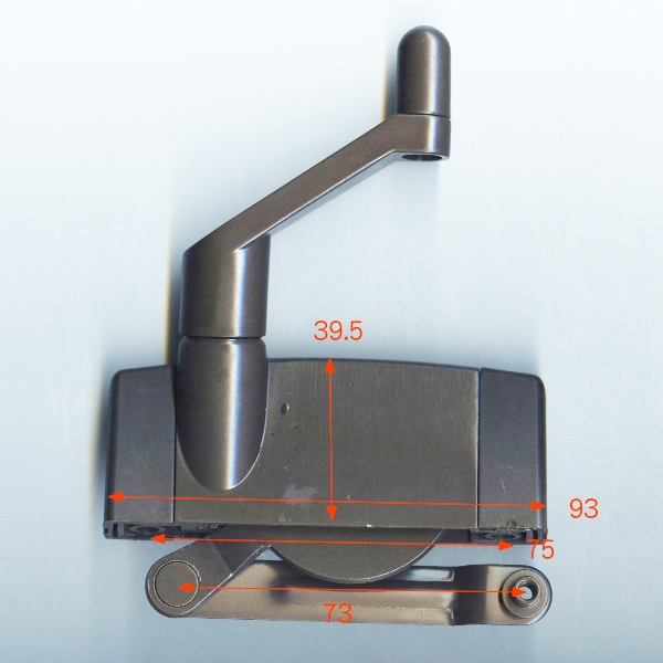 小池ガラス店 / オペレーターハンドル 色 : ブロンズ 内観右用 C8NKH34RD