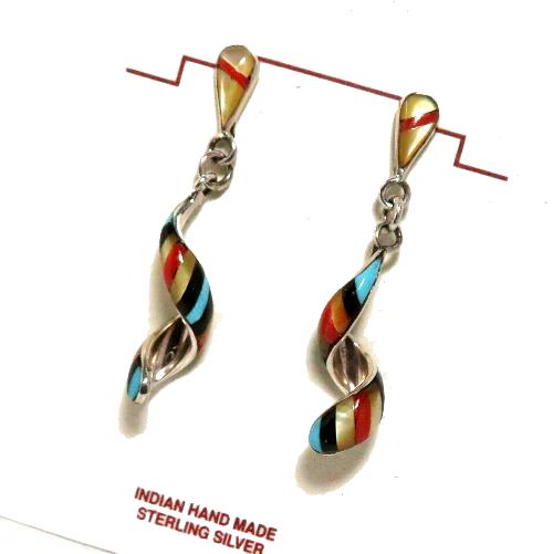 インディアンジュエリー・ズニ族のピアス・イヤリング