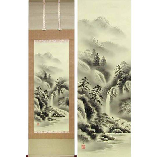 値下げ 掛け軸 日本画 水墨画 漢詩 作者読めません 【公式通販】