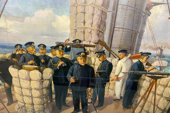 日本海海戦117周年、三笠で式典 両軍の戦死者悼む | カナロコ by