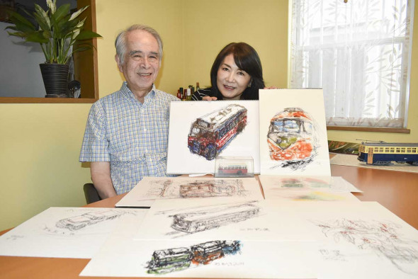 鉄道スケッチでつなぐ夢 座間の画家、大病から再起へ | カナロコ by