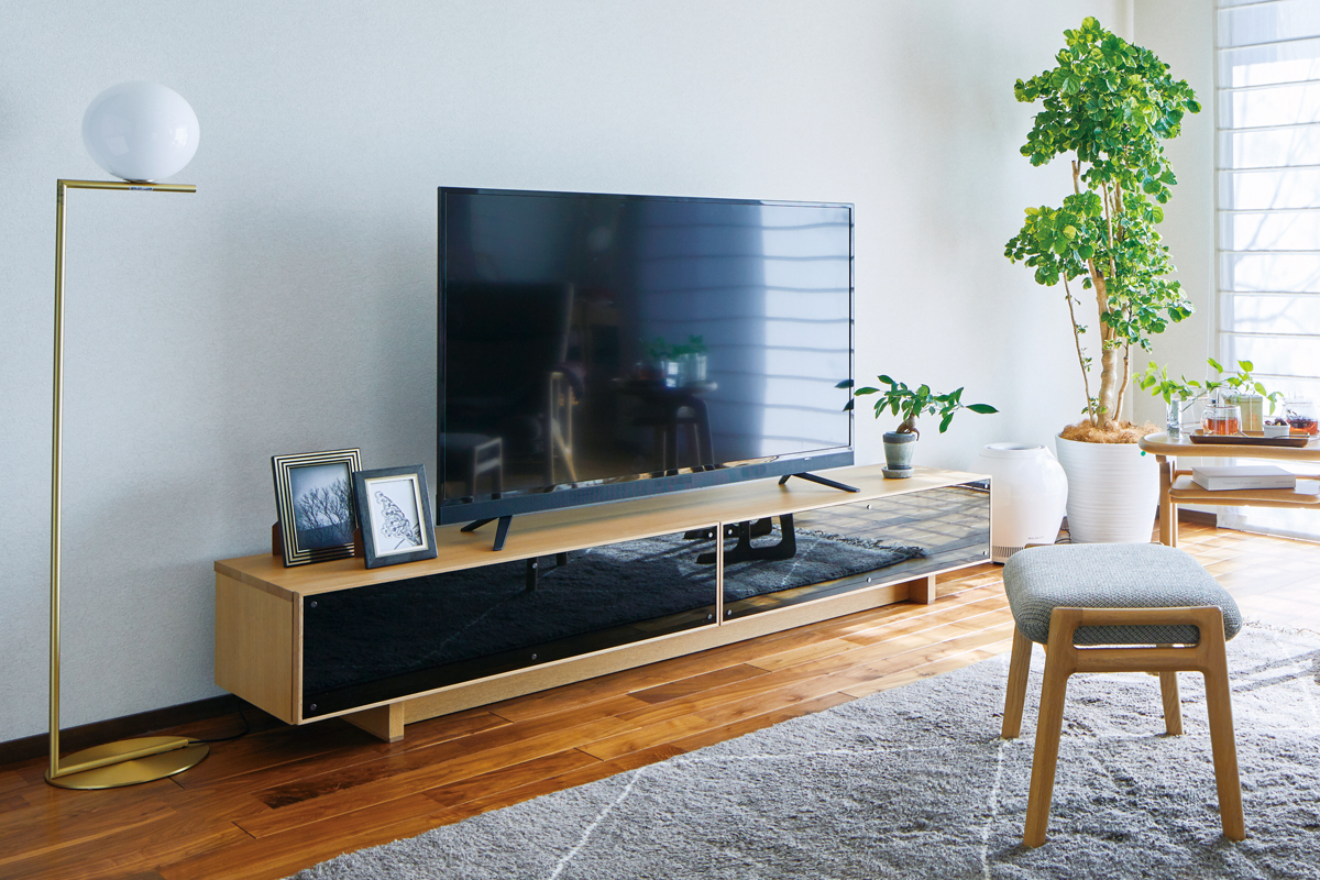 異素材を調和させた高級感のあるTVボード No.6500｜TVボード｜製品一覧
