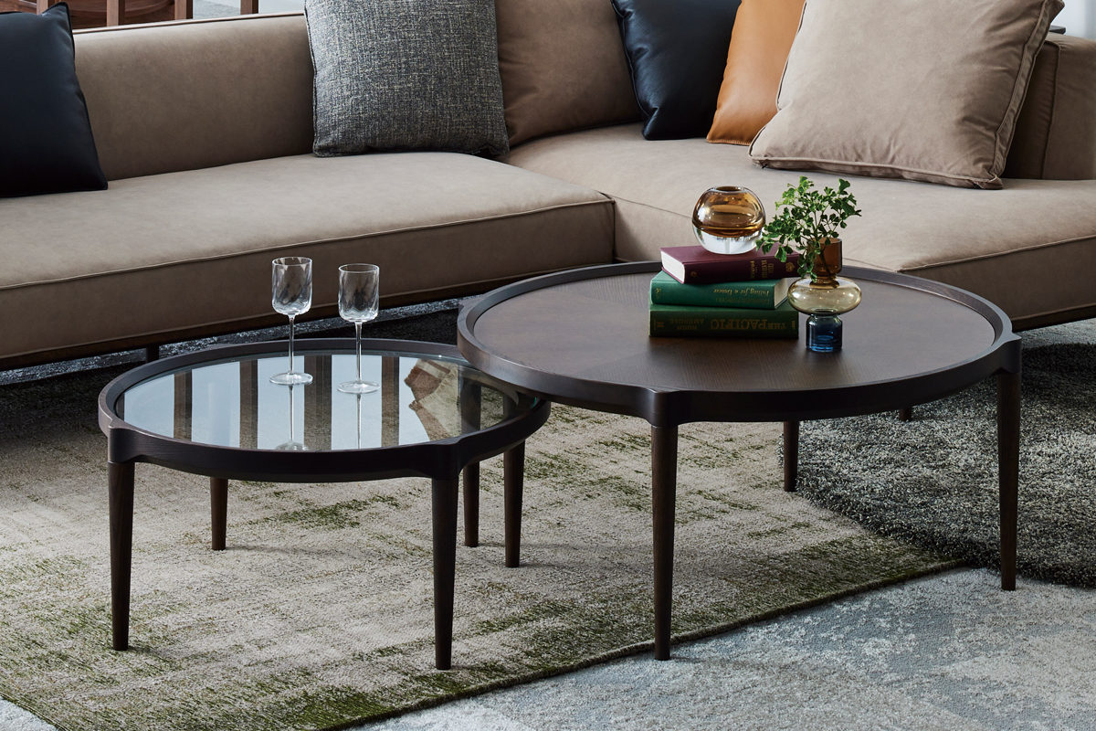 自由にカスタマイズできるラウンド型ネストテーブル｜T-6000｜製品一覧