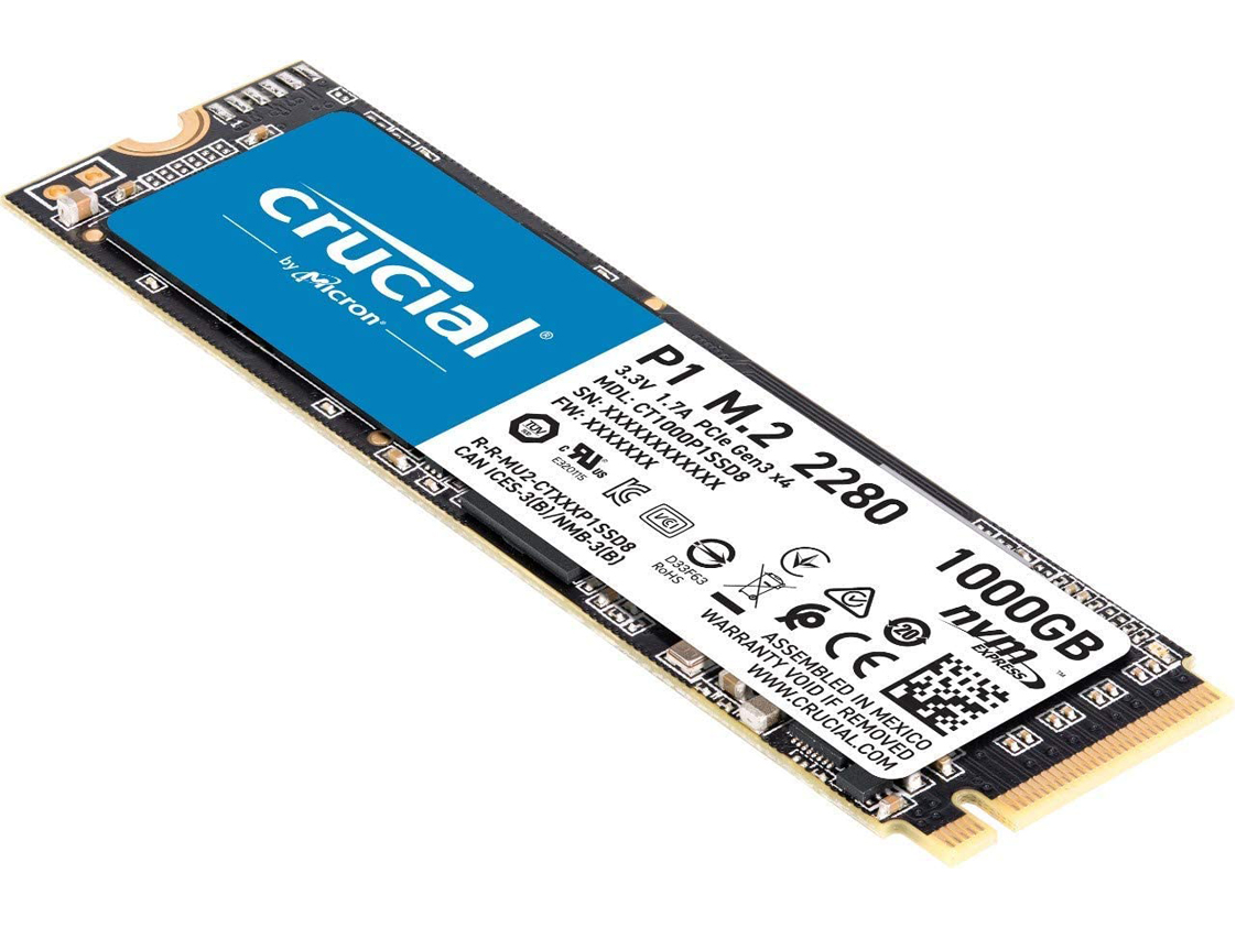 Crucial P1 1TB 3D NAND NVMe PCIe Internal SSD, up to 2000MB/s