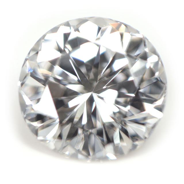 天然ダイヤモンド ルース(裸石) 0.208ct, Hカラー, VS-1, 106面体 中央