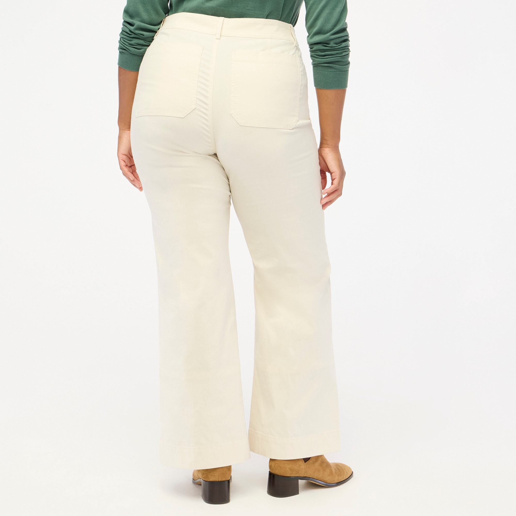 Lizzie High-rise Patch-pocket Wide-leg Pant For Women | Factory