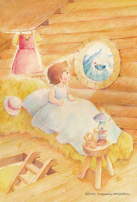 1000ピース ジグソーパズル アルプスの少女ハイジ 星空の下(50x75cm