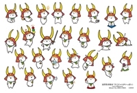 CUT-300-421 ひこにゃん 滋賀県彦根市「ひこにゃんがいっぱい」 300