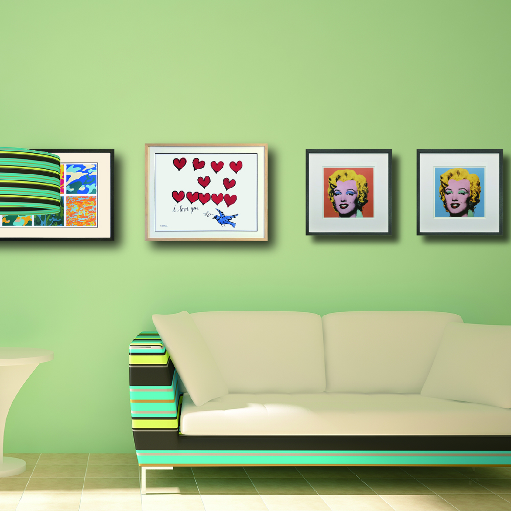 楽天市場】【アンディ・ウォーホル | 額付絵画アートポスター】 I Love