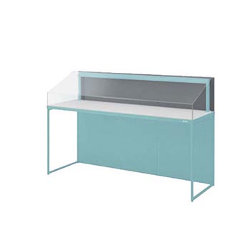 B2B8KF-ZH13 オカムラ ノンエアタイト式透明アクリルショーケース 幅