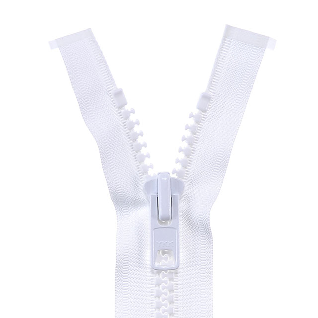 YKK 10ビスロンファスナー（10VF DA MR） 逆開オープン 100cm 501.白