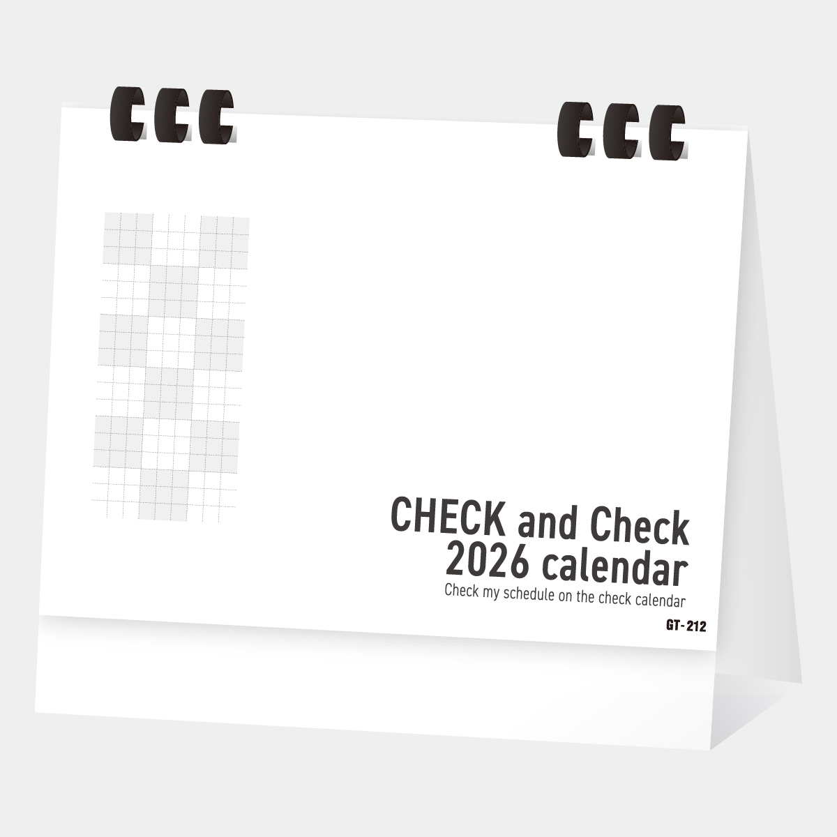 GT-212 CHECK ＆ Check2026年版の名入れカレンダーを格安で販売 - 名