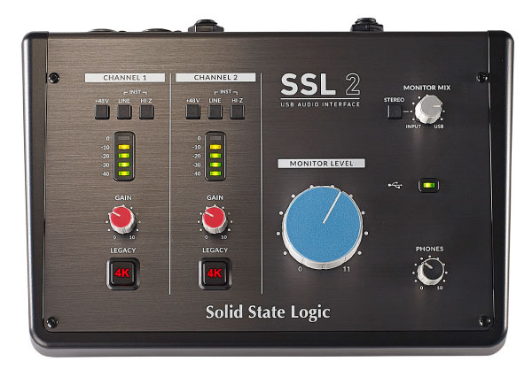 Solid State LogicのUSBオーディオインターフェイス「SSL2」のご紹介です。