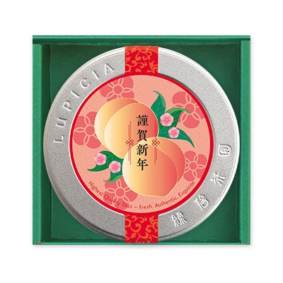 LUPICIA】白桃烏龍 極品 福桃ラベル30g缶箱入 | ギフト | LUPICIA