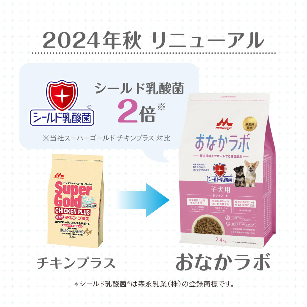 森乳 スーパーゴールド フィッシュ&ポテト 子犬成犬用15kg ブリーダー×2個