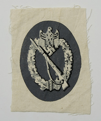 WWII ドイツ軍、歩兵突撃章（布製）/実物・未使用